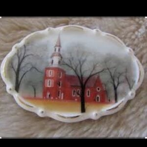 2004 Bruton Parish Church Brooch with Gold Accents